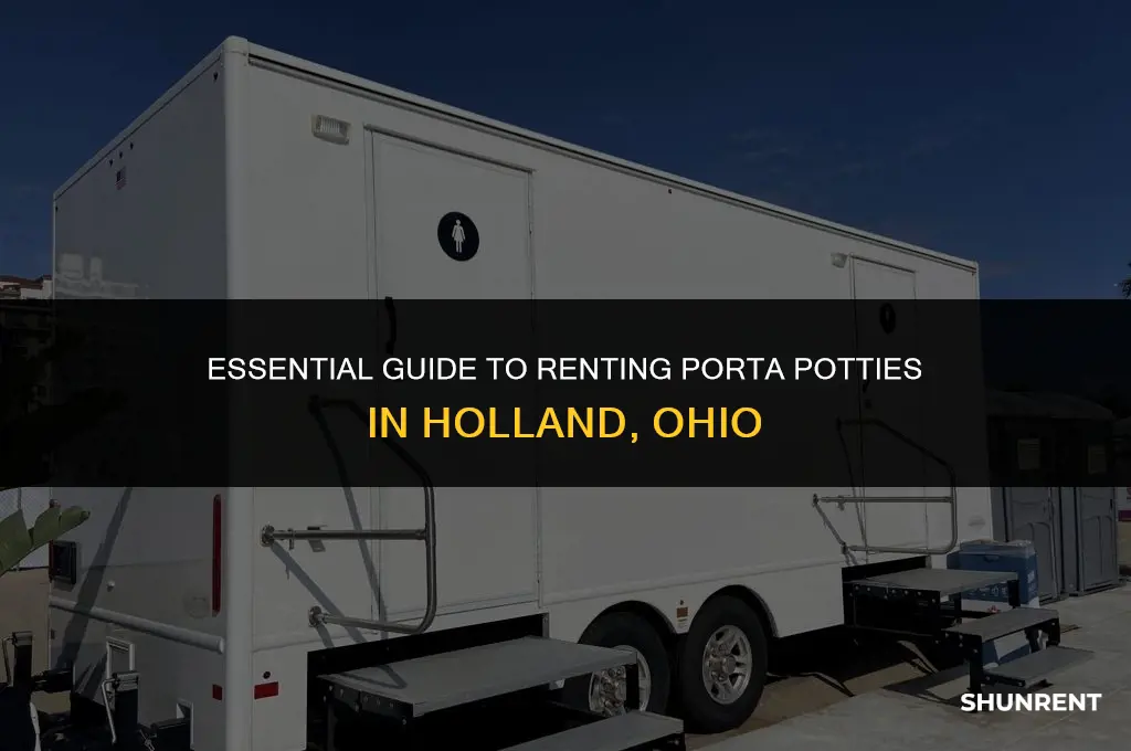 where to rent porta potties holland ohio
