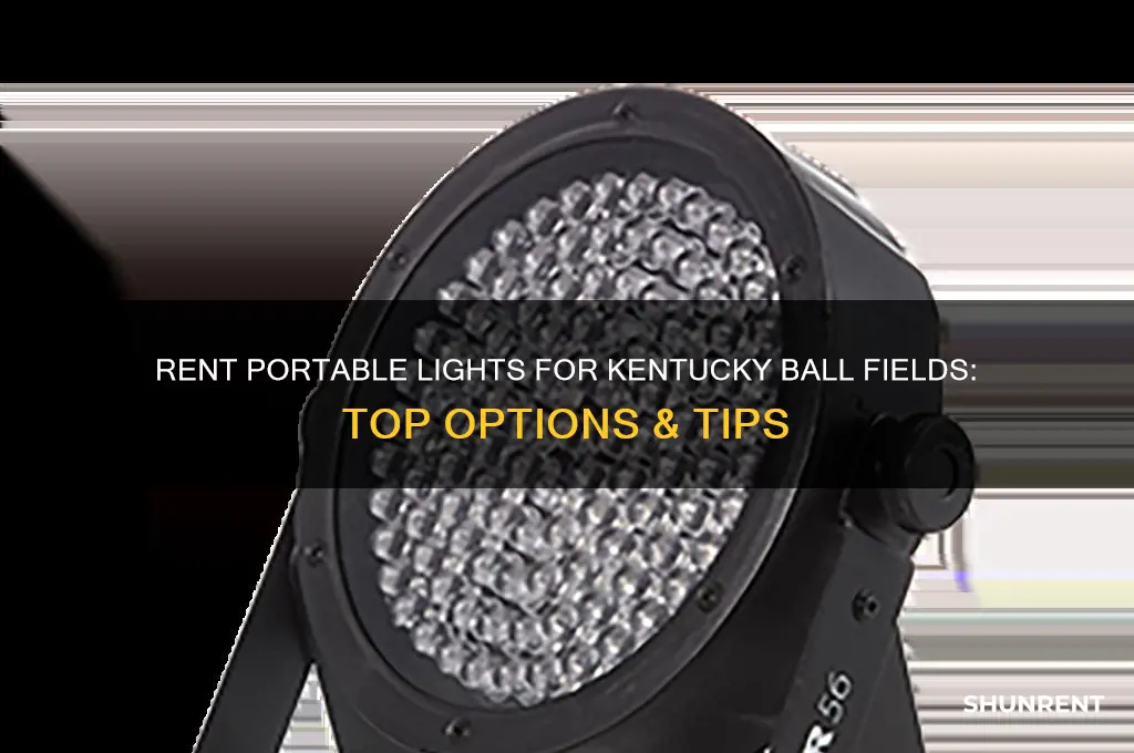 where to rent portable lights for ball field in ky