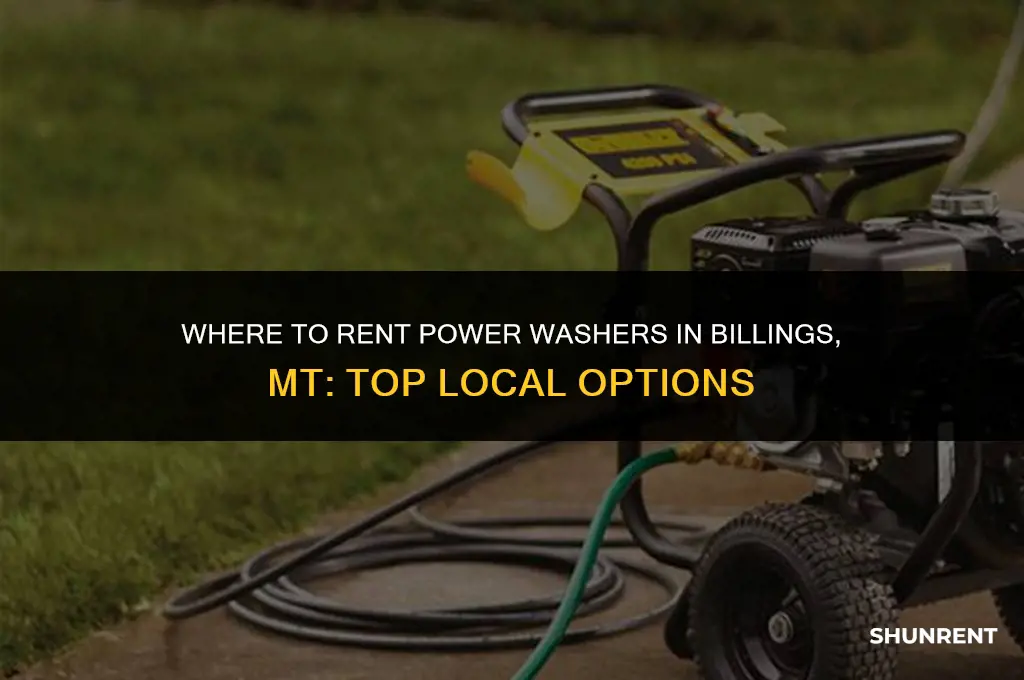 where to rent power washer billings mt