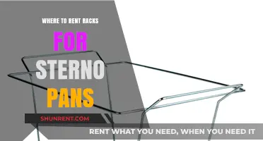 Where to Rent Racks for Sterno Pans: A Comprehensive Guide