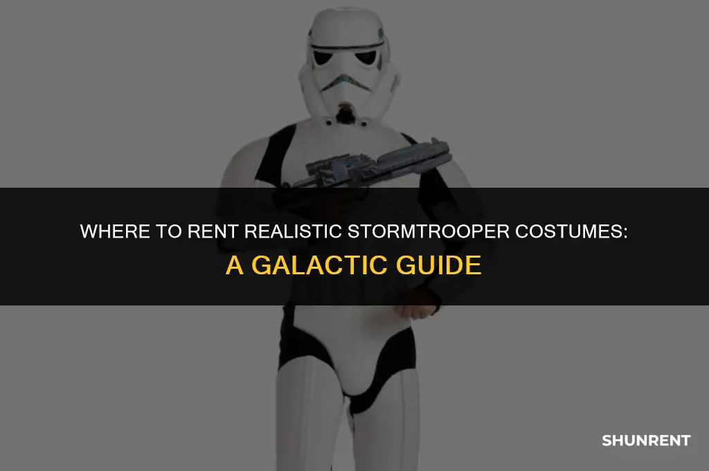 where to rent realistic storm trooper costumes