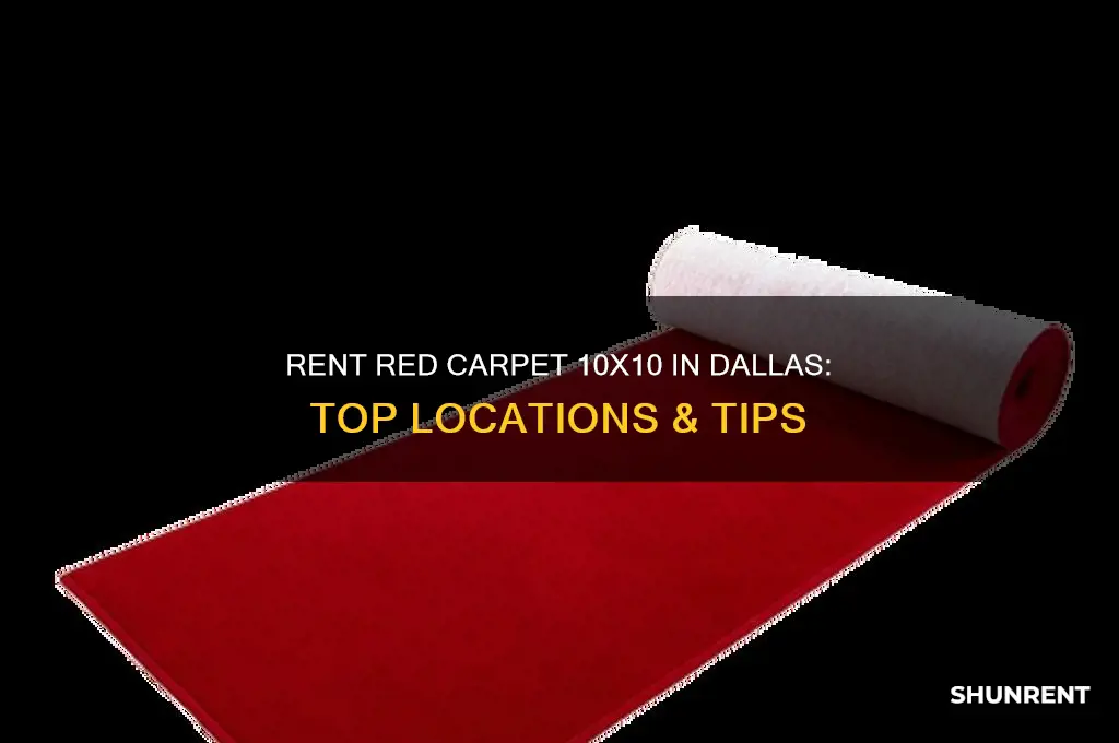 where to rent red carpet 10x10 in dallas