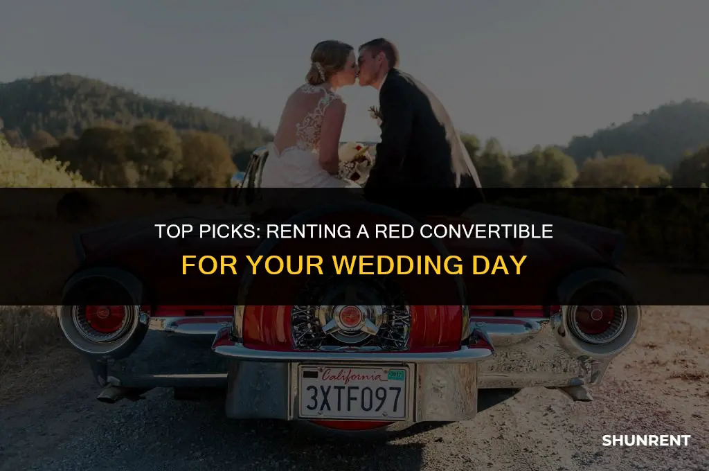 where to rent red convertible for wedding