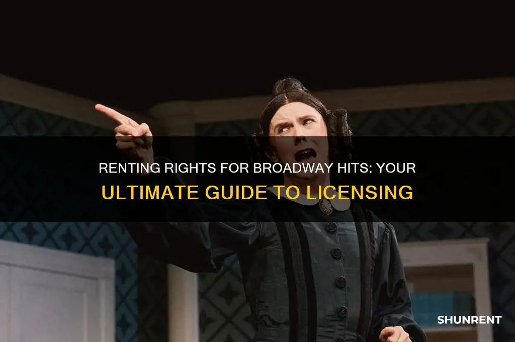 where to rent rights for popular broadway shows