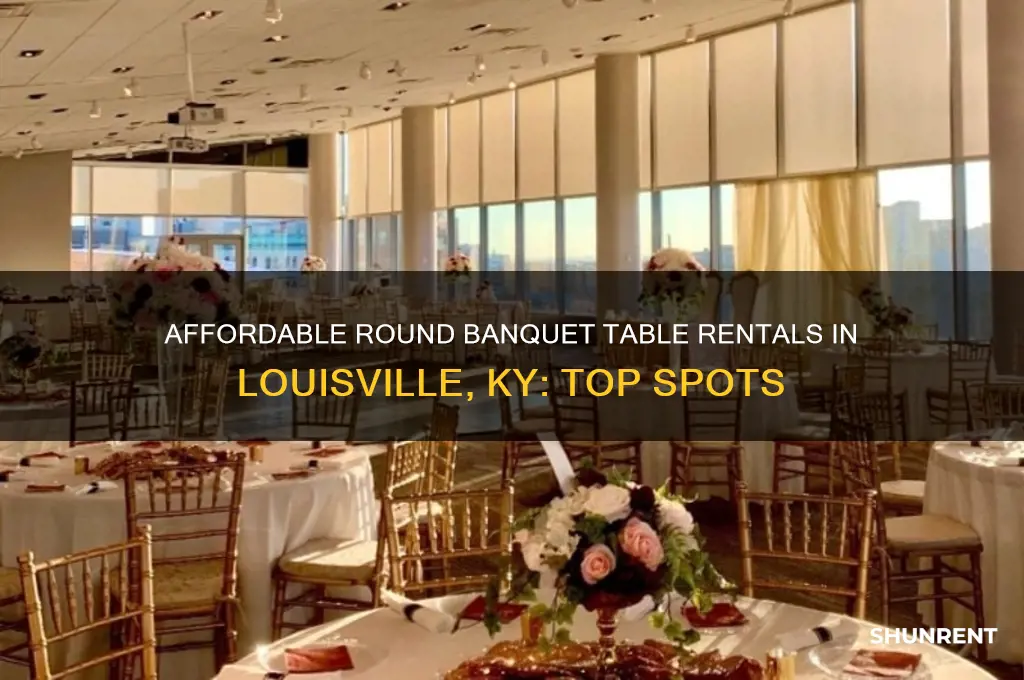 where to rent round banquet tables cheap louisville ky