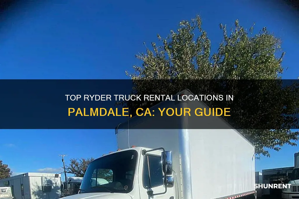 where to rent ryder truck in palmdale ca
