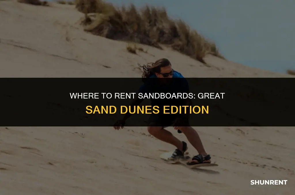 where to rent sandboards great sand dunes