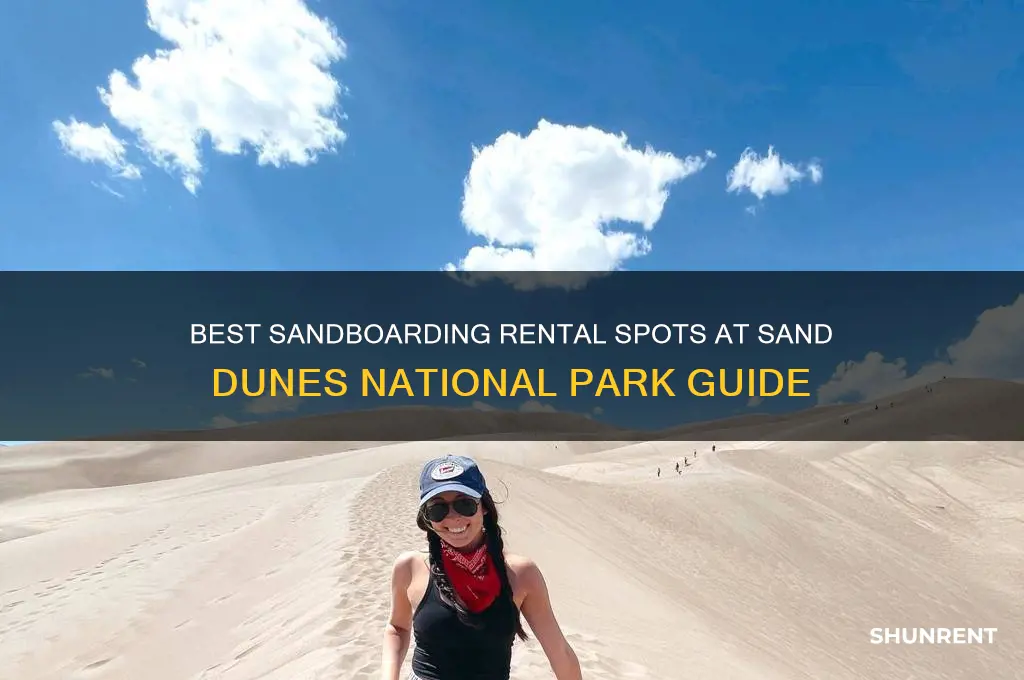 where to rent sandboards sand dunes national park