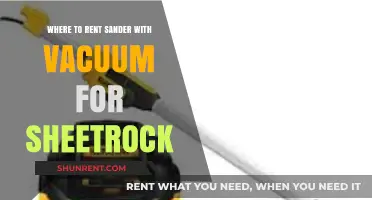 Best Places to Rent Sander with Vacuum for Sheetrock Projects