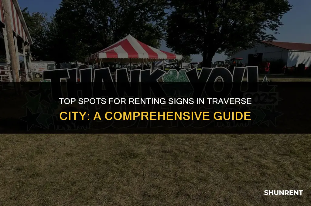 where to rent signs in traverse city