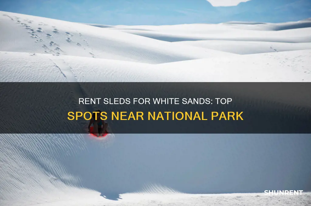 where to rent sleds for white sands national park