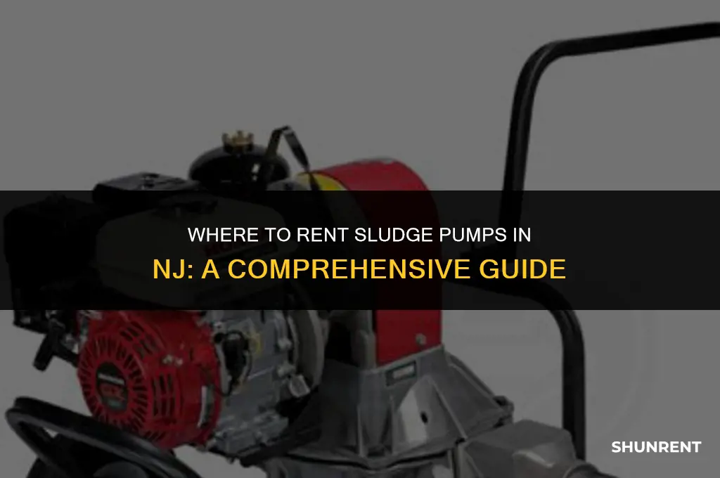 where to rent sludge pumps in nj