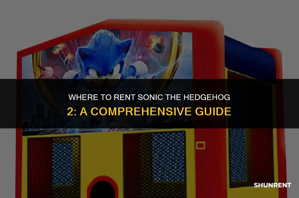 where to rent sonic the hedgehog 2