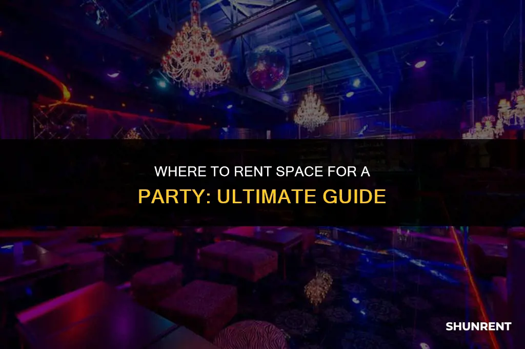where to rent space for a party