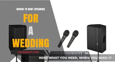 Where to Rent Speakers for a Wedding: A Comprehensive Guide