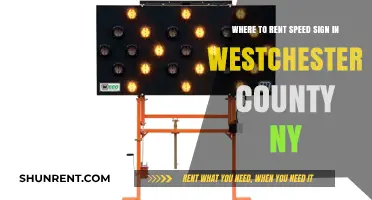 Where to Rent Speed Signs in Westchester County, NY: Top Options