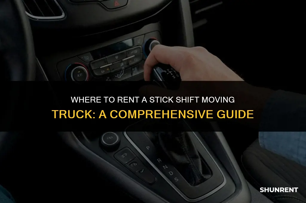where to rent stick shift moving truck