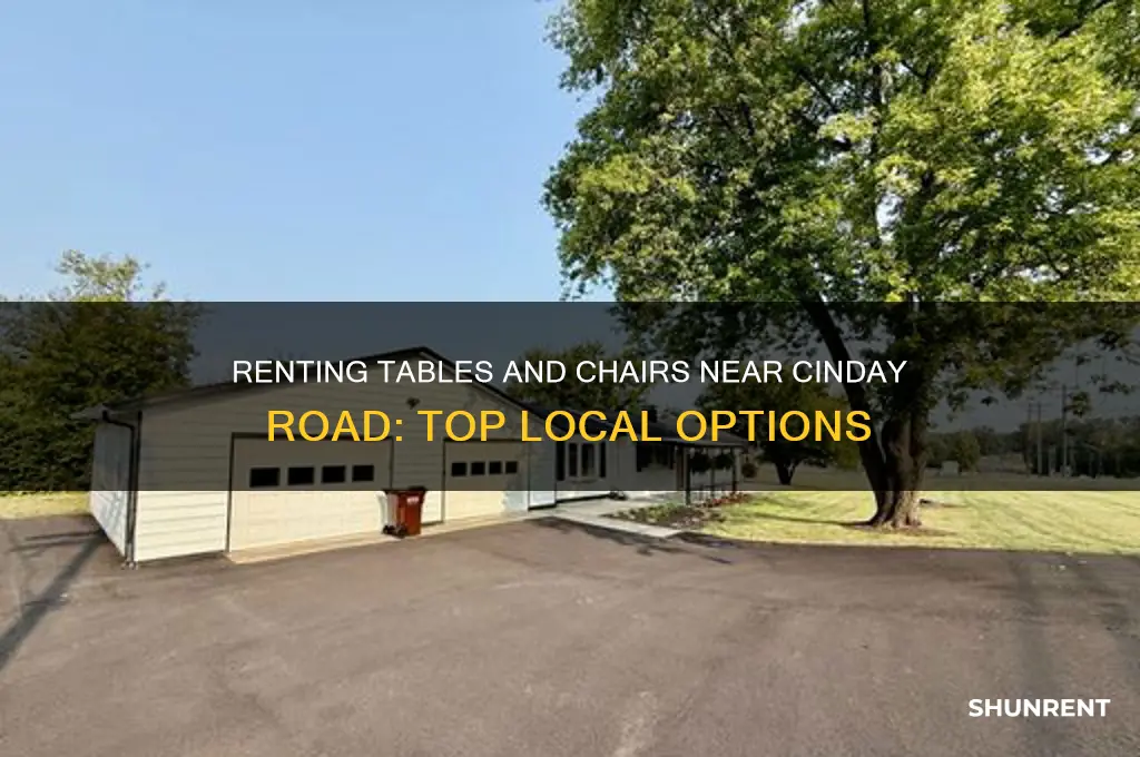 where to rent table and chairs cinday road