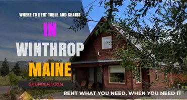 Top Winthrop, Maine Rentals: Table and Chair Options for Events