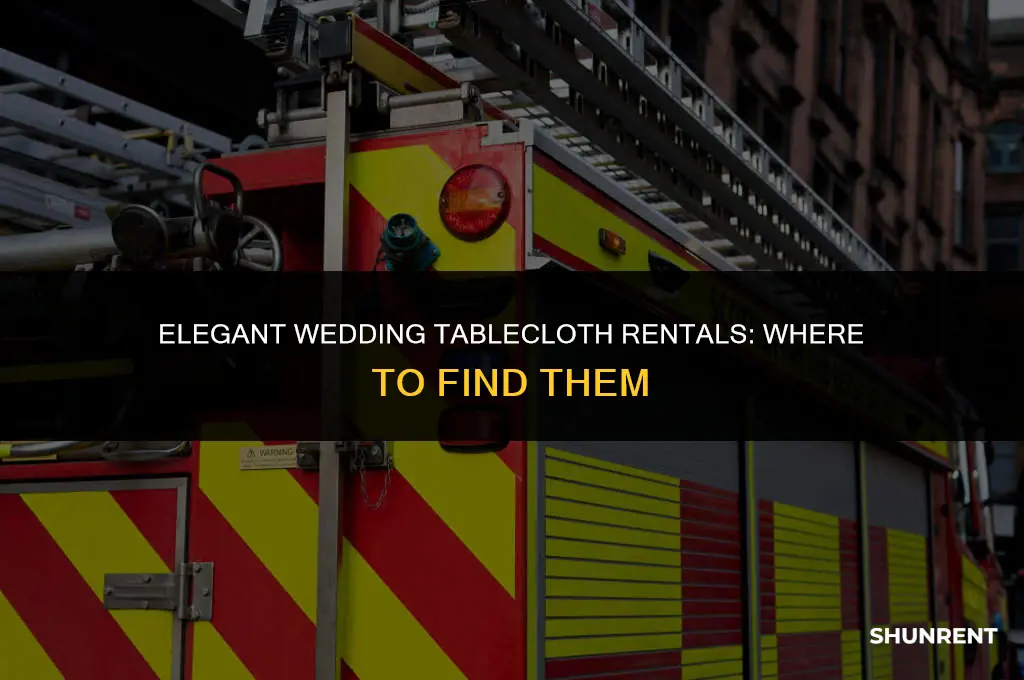 where to rent table cloths for wedding