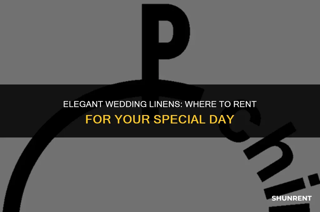 where to rent table linens for weddings