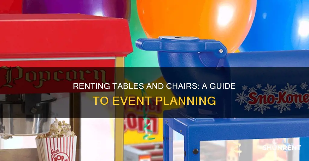 where to rent tables and chairs for party