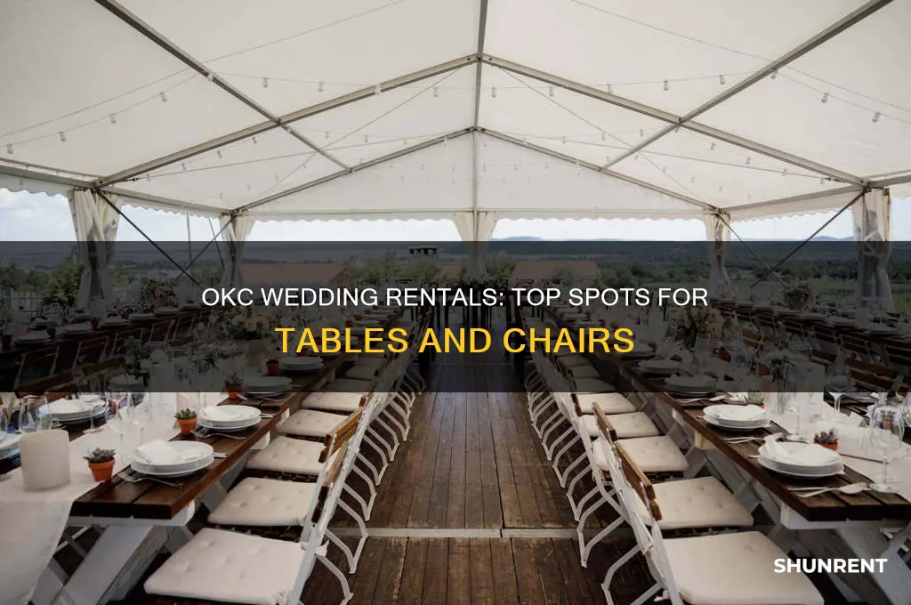 where to rent tables and chairs for wedding in okc