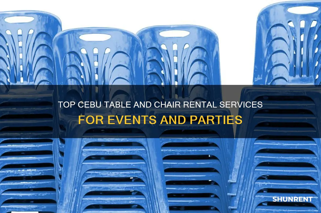 where to rent tables and chairs in cebu