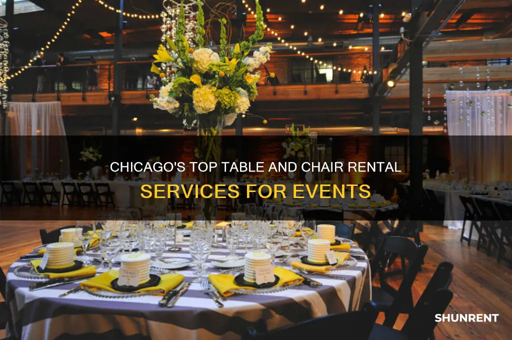 where to rent tables and chairs in chicago