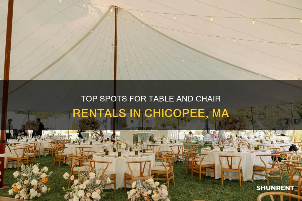 where to rent tables and chairs in chicopee