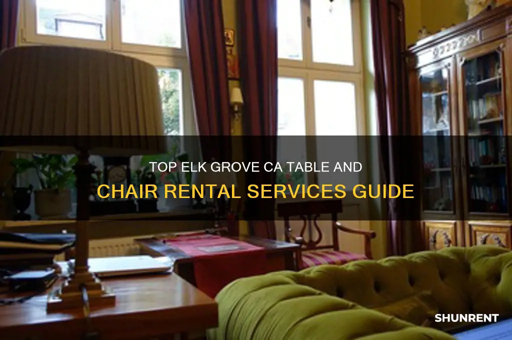 where to rent tables and chairs in elk grove ca