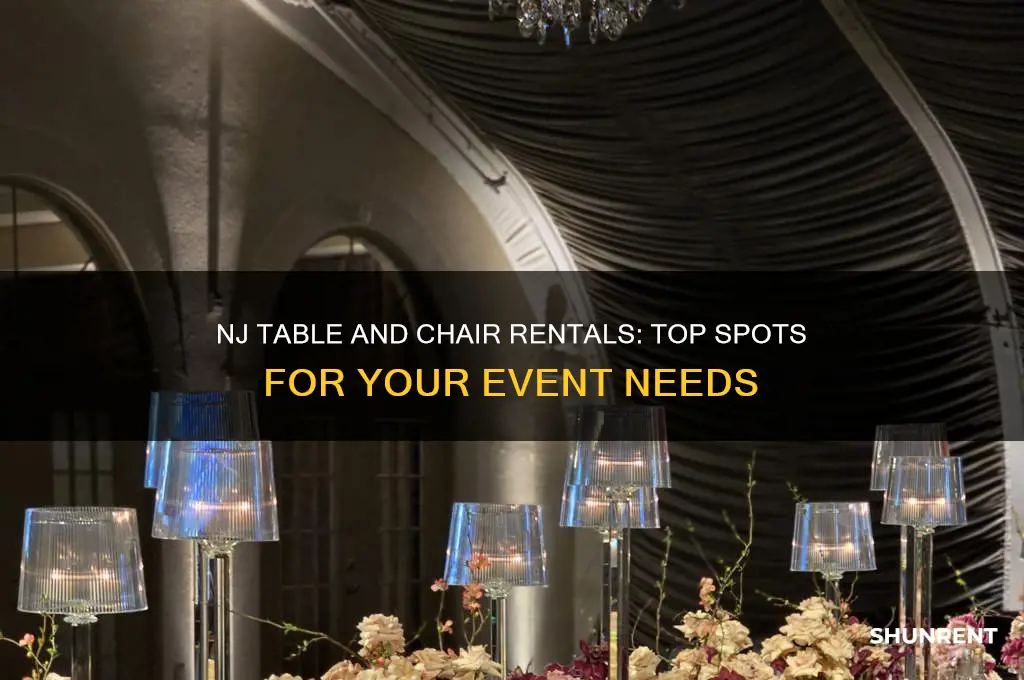 where to rent tables and chairs in nj
