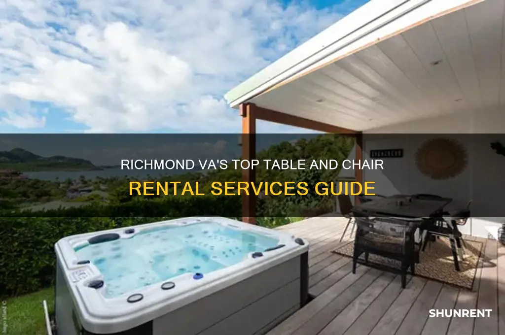 where to rent tables and chairs in richmond va