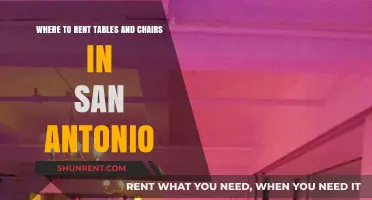 San Antonio's Top Spots for Renting Tables and Chairs