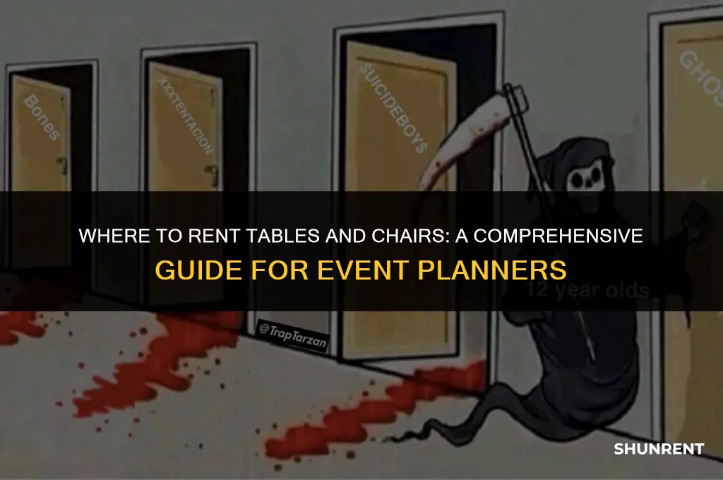 where to rent tables and chairs revenue