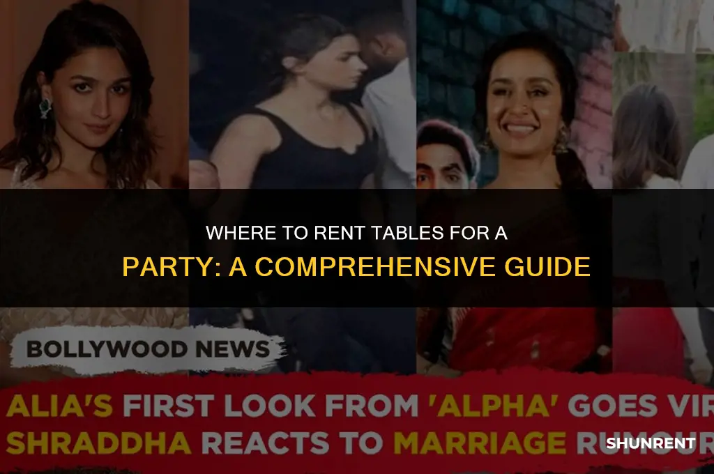 where to rent tables for a party