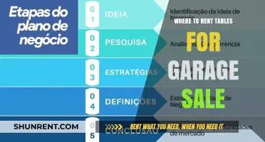 Where to Rent Tables for Your Next Garage Sale: A Comprehensive Guide