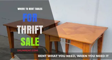 Where to Rent Tables for Your Next Thrift Sale: A Comprehensive Guide