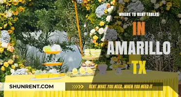 Where to Rent Tables in Amarillo, TX: A Comprehensive Guide