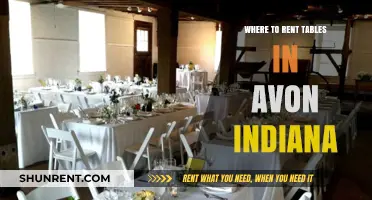 Discover the Best Table Rental Options in Avon, Indiana