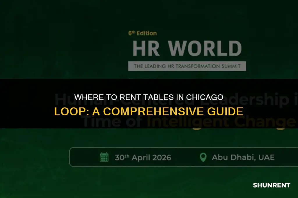 where to rent tables in chicago loop