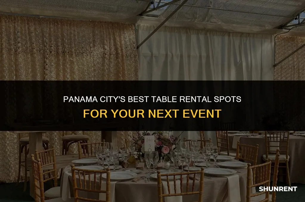where to rent tables in panama city