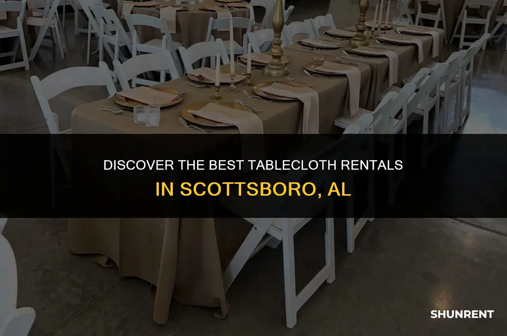where to rent tablescloths in scottsboro al