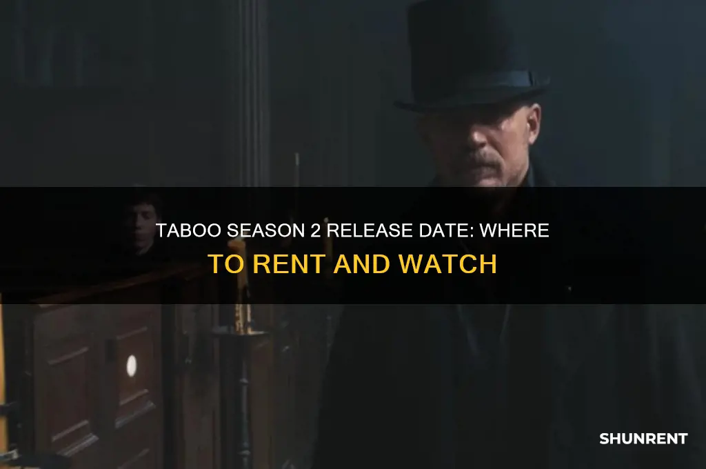 where to rent taboo season 2 release date