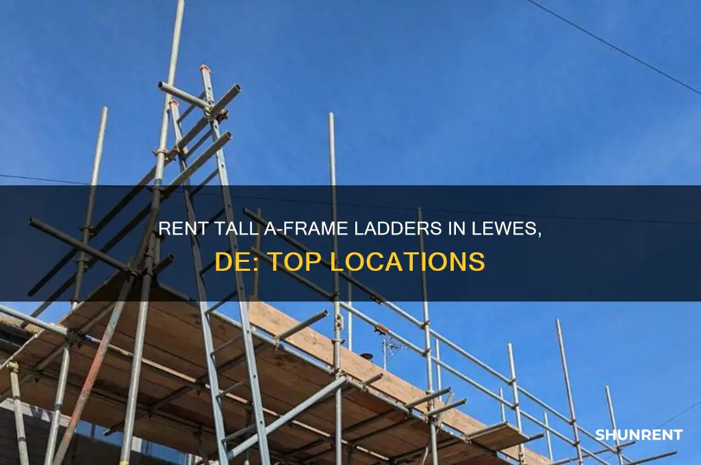 where to rent tall a frame ladder in lewes de