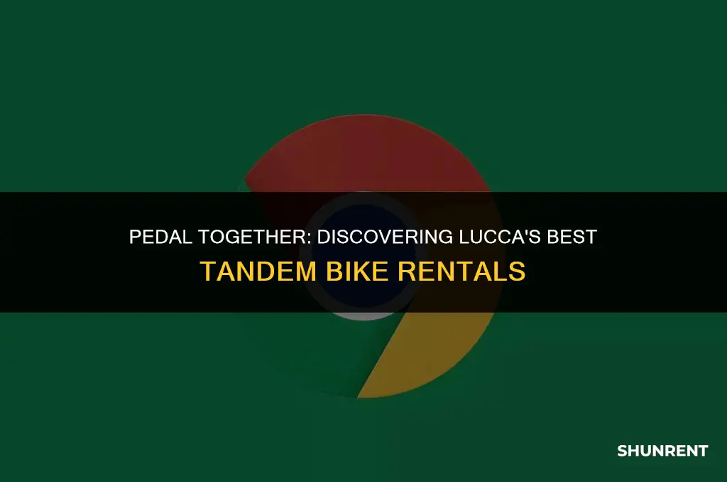 where to rent tandem bikes in lucca