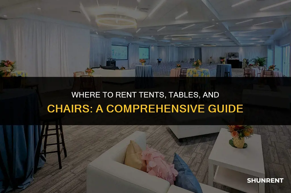 where to rent tents tables and chairs