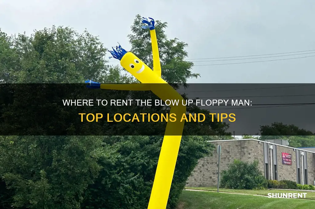 where to rent the blow up floppy man