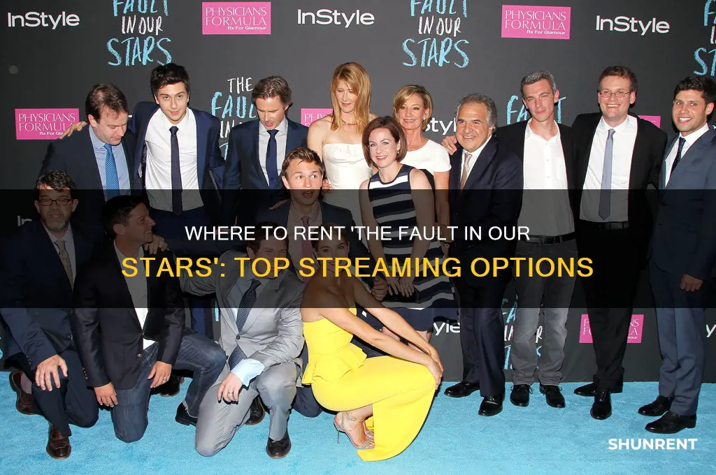 where to rent the fault in our stars