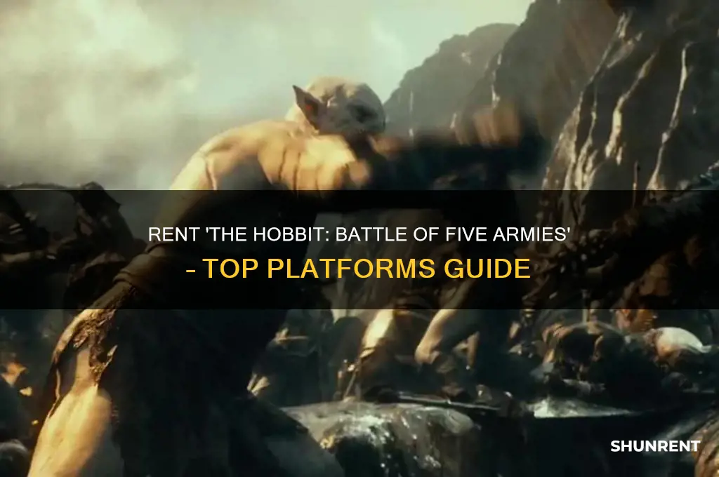 where to rent the hobbit battle of five armies